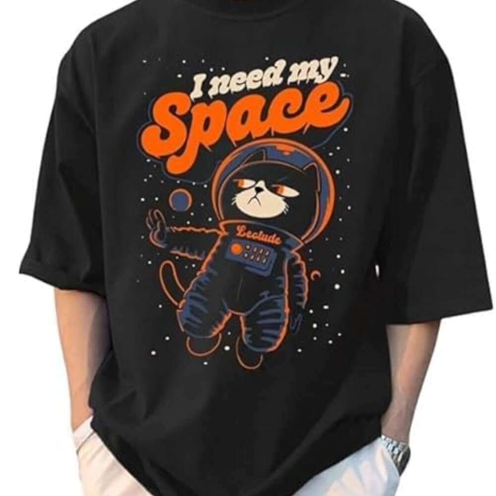 I Need My Space Cat Astronaut T-Shirt